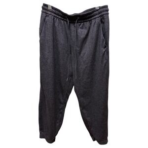 Lululemon Heathered Brown Performance Joggers Drawstring Waist Sz 6